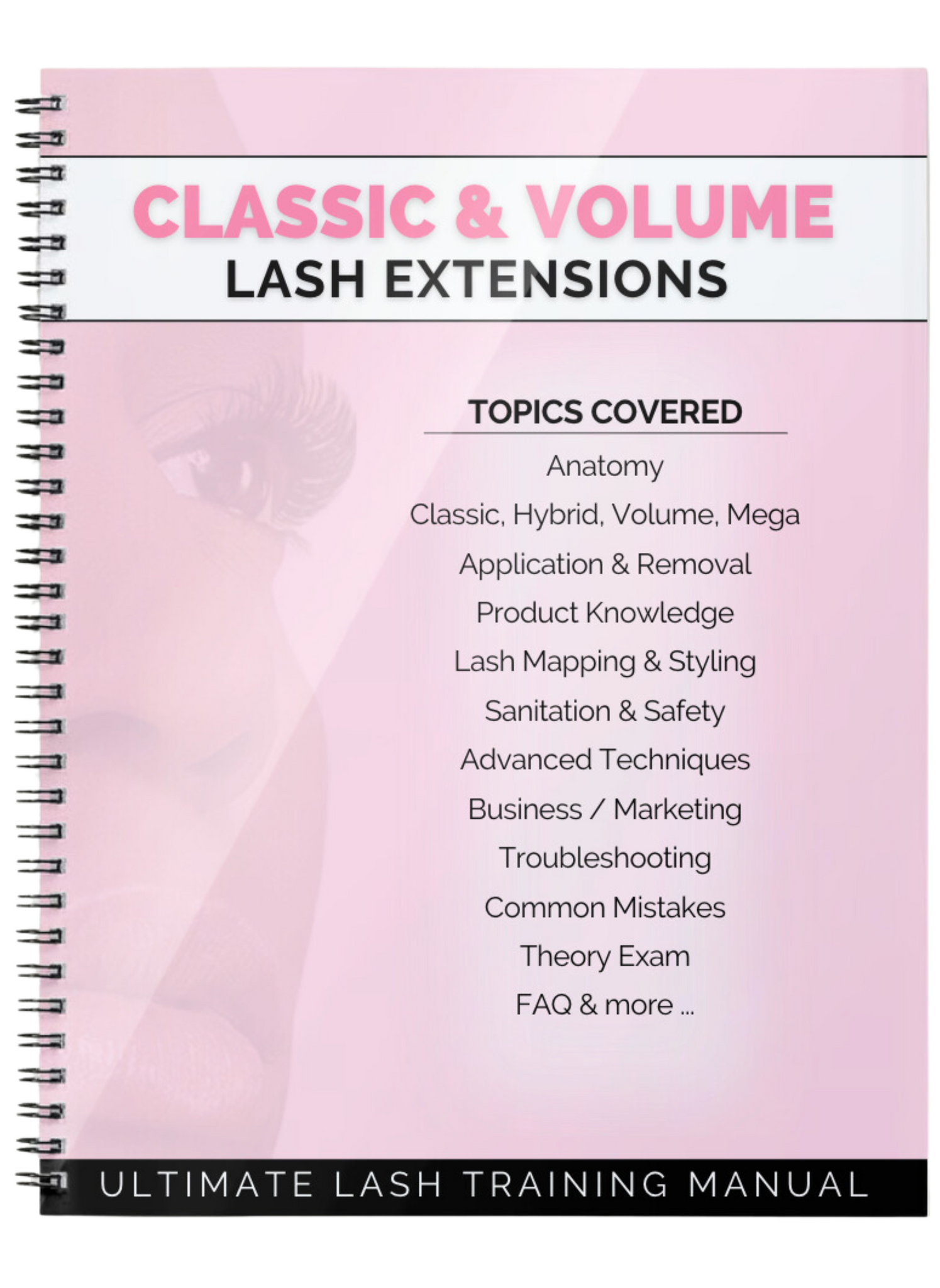 Ultimate Lash Training Manual (Hard Copy)