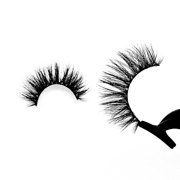 Princess-High Volume-Are you a full face of makeup type of girl? Make "Princess" your go-to mink lashes for a BOLD and SEXY look! "Princess" is for our PRETTY ladies that love the drama. These are extra fluffy, soft, and lightweight on your eyes. Full volume from root to end, you won't go unnoticed. Also available in our "Best Sellers (3-Pack)" and "Dramatic (3-Pack)" Description Handmade, Cruelty-Free, Wear up to 30x Material: 100% Mink Band: Thin, Black Cotton Band Volume: High Style: Dramatic