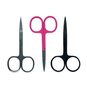 Mini Scissors-Our Mini Scissors are perfect for trimming your lash band length and shaping your eyebrows. These multi-purpose scissors are a must have beauty tool. Its compact size makes it perfect to add to your makeup/travel bag. Description Available in Silver, Pink, Black Material: Stainless Steel-Quality Mink Lashes-Pretty N Mink