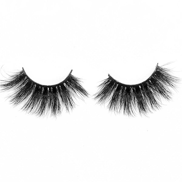 Pretty Gal (3-Pack)-Mega Volume-This set includes (3) 25mm mink lashes: Admire Babydoll Conceited Description Handmade, Cruelty-Free, Wear up to 30x Material: 100% Mink Band: Black Cotton Band Volume:Mega Volume Style: Extra Long, Dramatic, Open-eye, Cat-eye, Wispy To Use: Measure and size your lashes by placing the false lash against your lash line where your natural lashes start. Using Mini Scissors, cut off the excess lash band length from the outer corners to ensure they fit properly. Apply 