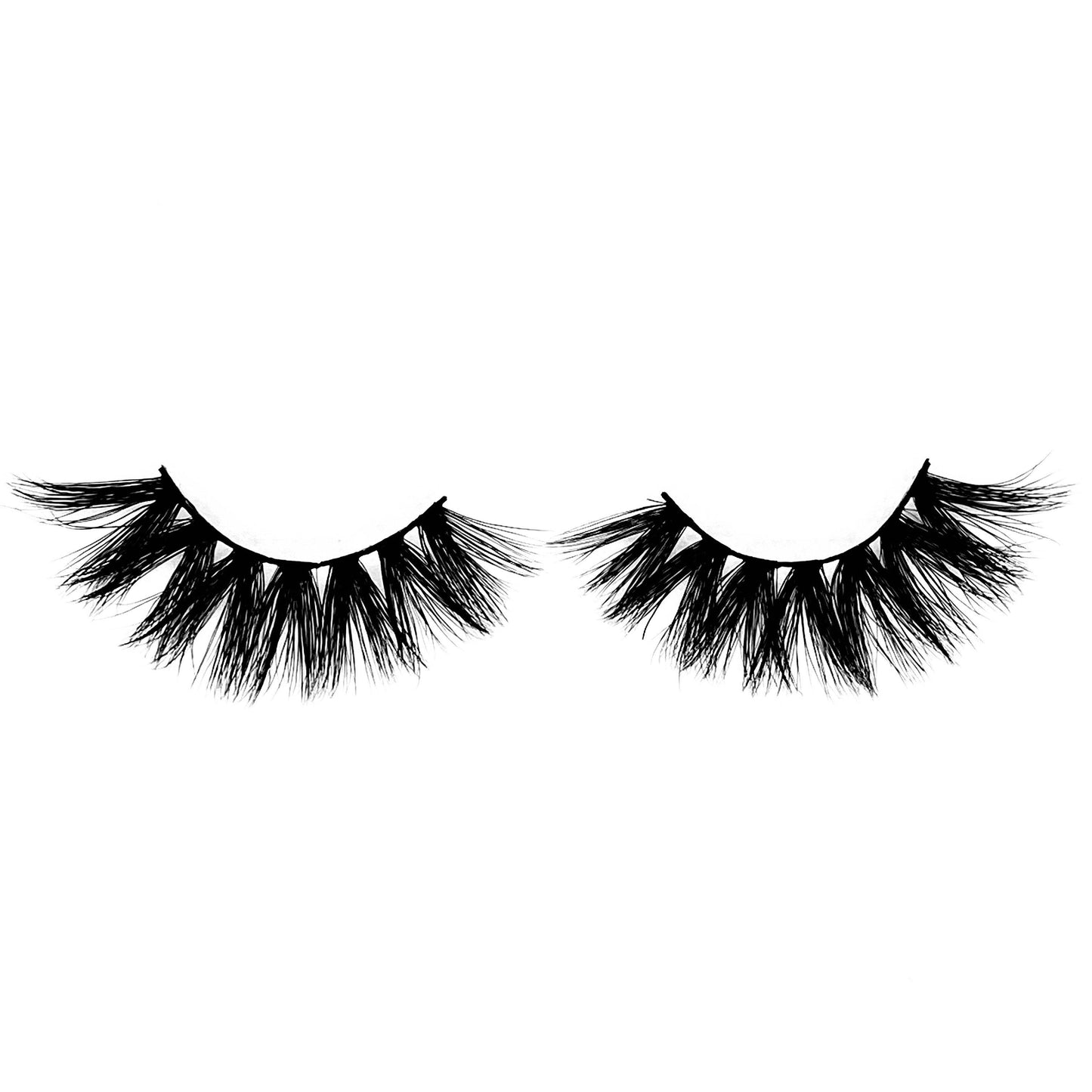 Indespoiled-High Volume-"Indespoiled" is the combination of independent and spoiled. These lashes are inspired by our ladies that get their own bag, but love to be spoiled too! Our "Indespoiled" lashes are everything and then some. The unique design of these lashes makes them super cute and fun to wear. Also available in our "Boss Up (3-Pack)." Try our 25mm "Babydoll" lashes for a longer look! Description Handmade, Cruelty-Free, Wear up to 30x Material: 100% Mink Band: Thin, Black Cotton Band Vo
