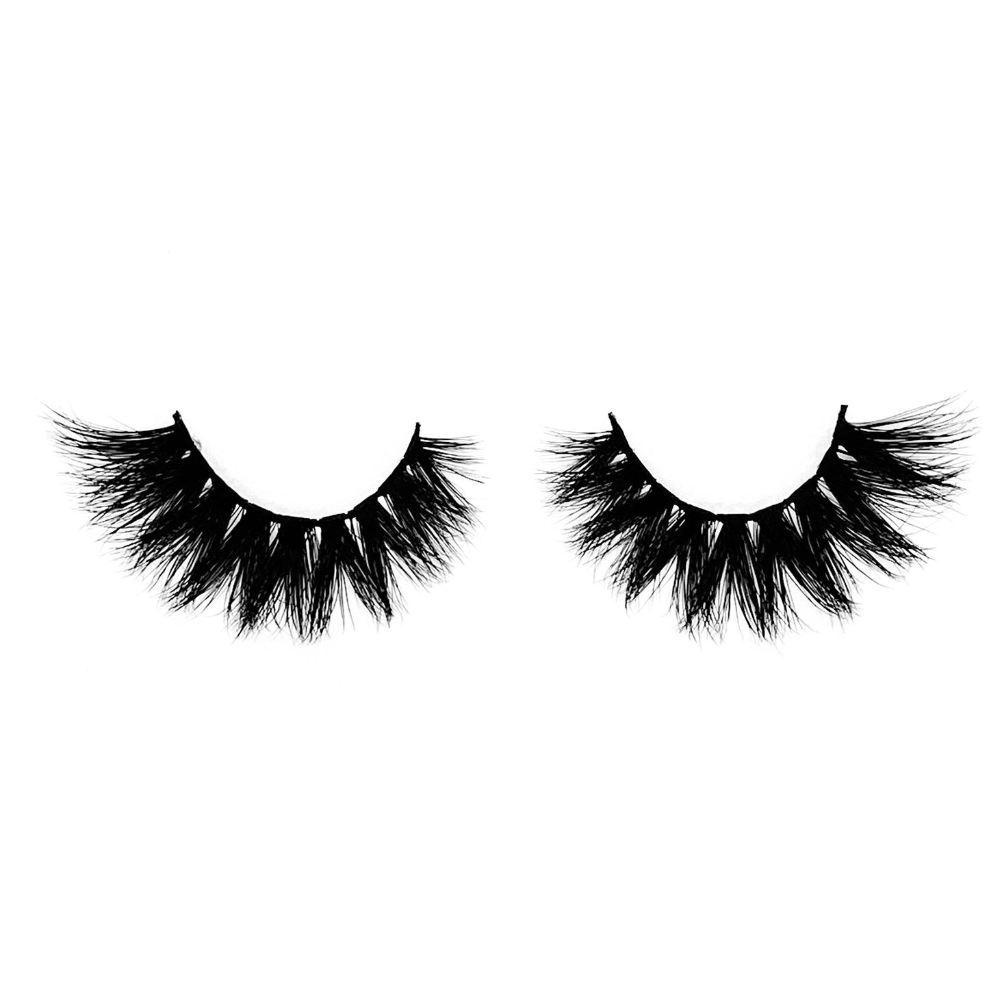 Finesser-High Volume-You're guaranteed to get away with anything in our full and fluffy "Finesser" lashes. "Finesser" is longer on the outer corners, giving you a fierce cat-eye look. These lashes serve extra glam for our ladies that love a sexy, wispy, dramatic look! Also available in our "Boss Up (3-Pack)." Try our "Amour" lashes for a shorter look! Description Handmade, Cruelty-Free, Wear up to 30x Material: 100% Mink Band: Thin, Black Cotton Band Volume: High Style: Dramatic, Long, Wispy, Ca