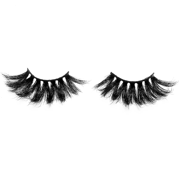 Babydoll-Mega Volume-Our “Babydoll” 5D mink lashes are 25mm long!!! The bigger the better right? Take your look/style to the next level with these dramatic lashes. Super fluffy, soft, and lightweight. Also available in our "Pretty Gal (3-Pack)." Try our "Indespoiled" lashes for a shorter look! Description Handmade, Cruelty-Free, Wear up to 30x Material:100% Mink Band: Black Cotton Band Volume: Mega Volume Style: Wispy, X-Long, Dramatic, Glam, Cat-eye To Use: Measure and size your lashes by placi